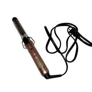 Conair Pink & Black Women’s Hair Curling Iron One Inch Barrel Wavy Curly Style!